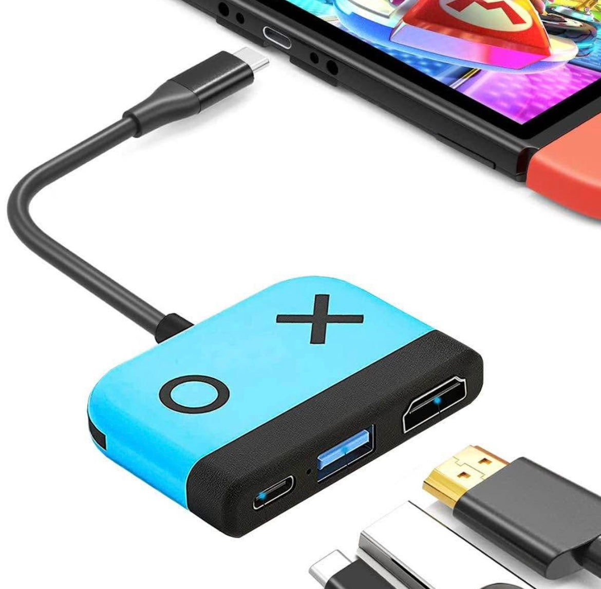 TV Docking Station for Switch/OLED,Portable Charging and HDMI Adapter with USB 3.0 Port