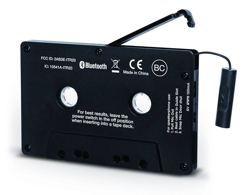 Ion Audio Cassette Adapter Bluetooth Music Receiver