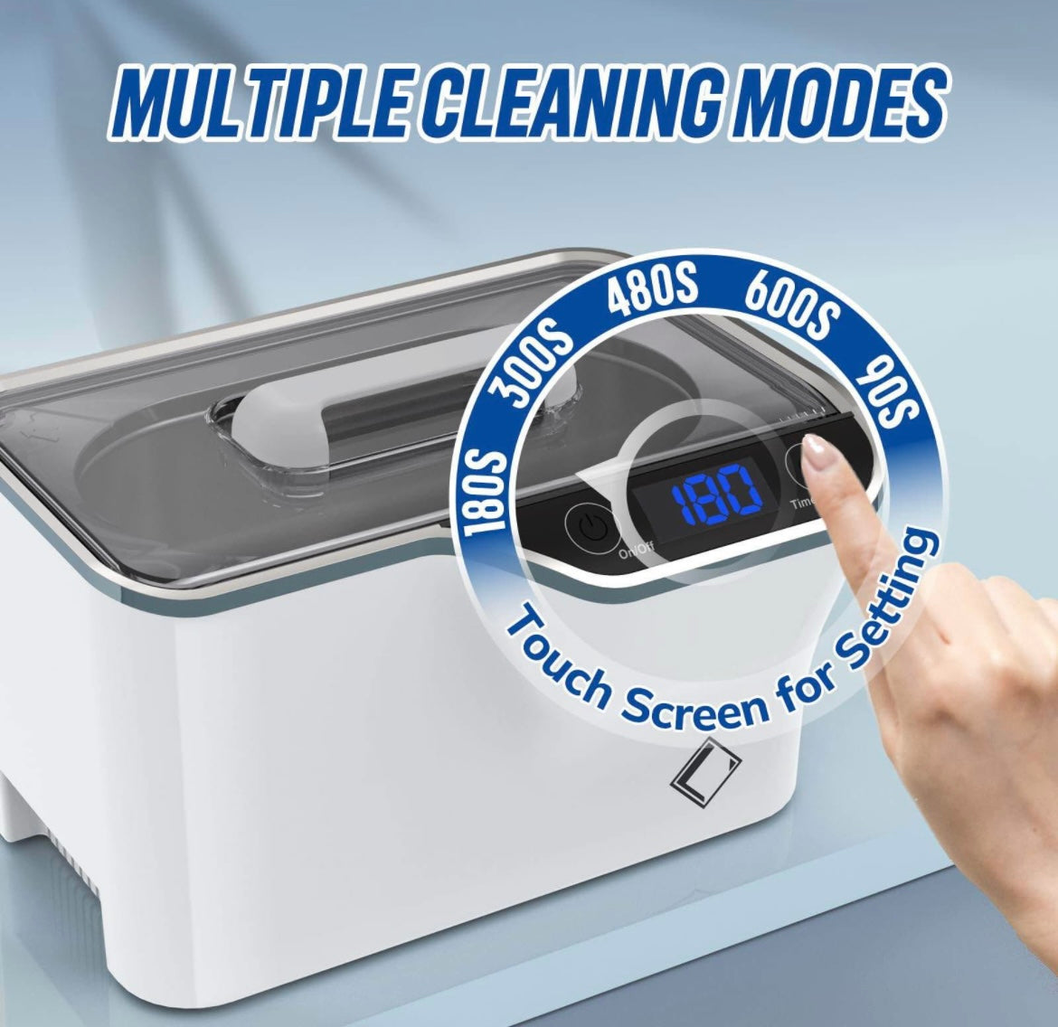 LifeBasis Ultrasonic Jewelry Cleaner, Professional Ultrasonic Cleaner Machine 20 Ounces (600ML)
