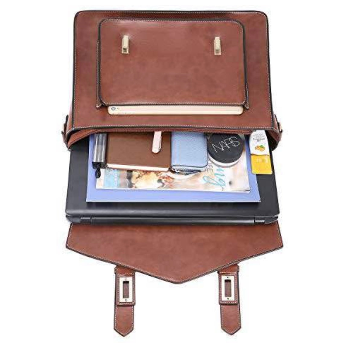 ECOSUSI Laptop Bag 14 In for Women Retro Handbag