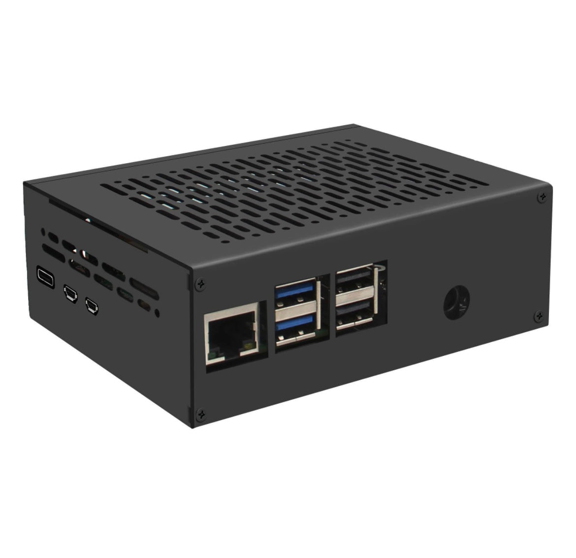 Geekwrom X1011-C1 PCIe Metal Case for Raspberry Pi 5 & X1011 PCIe to Quad NVMe Shield