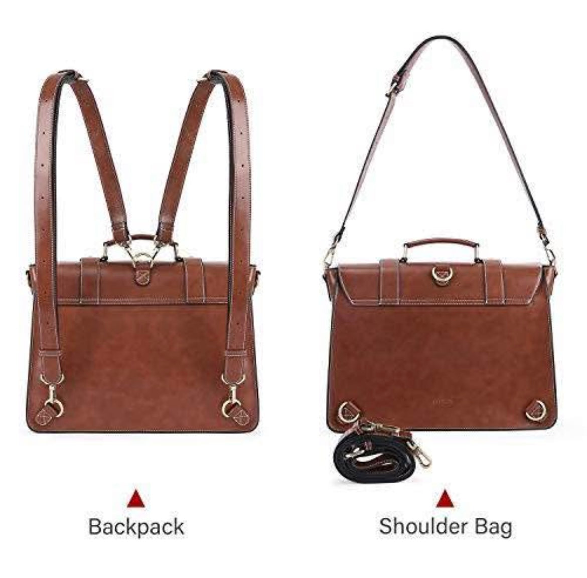 ECOSUSI Laptop Bag 14 In for Women Retro Handbag