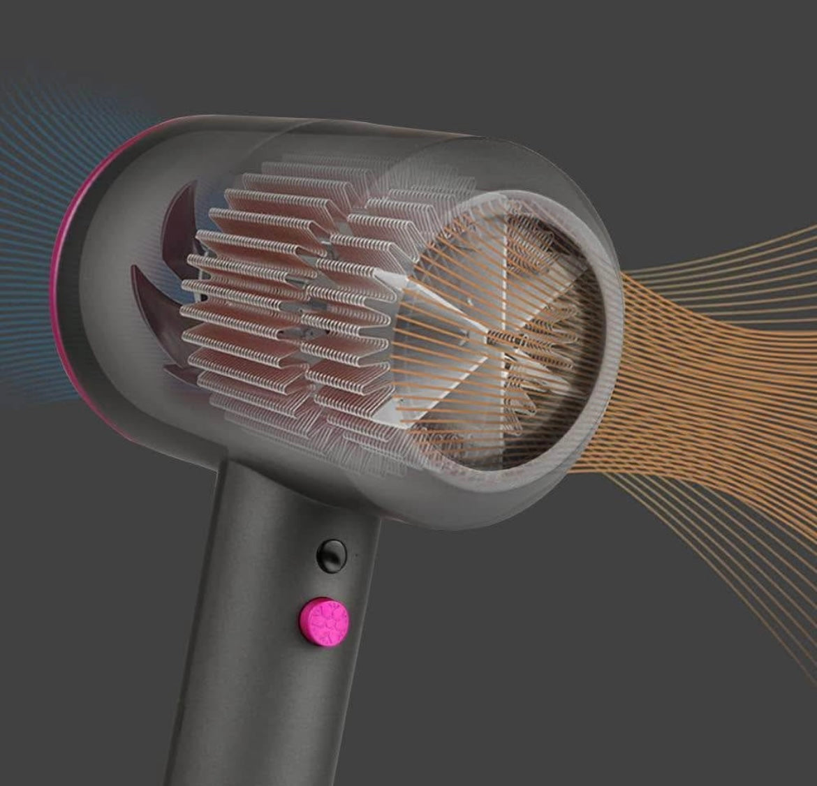 CASAMAA Professional Ionic Hair Dryer Hairdryer Powerful AC Motor Quick Drying with 2 Speed 3 Heat Setting
