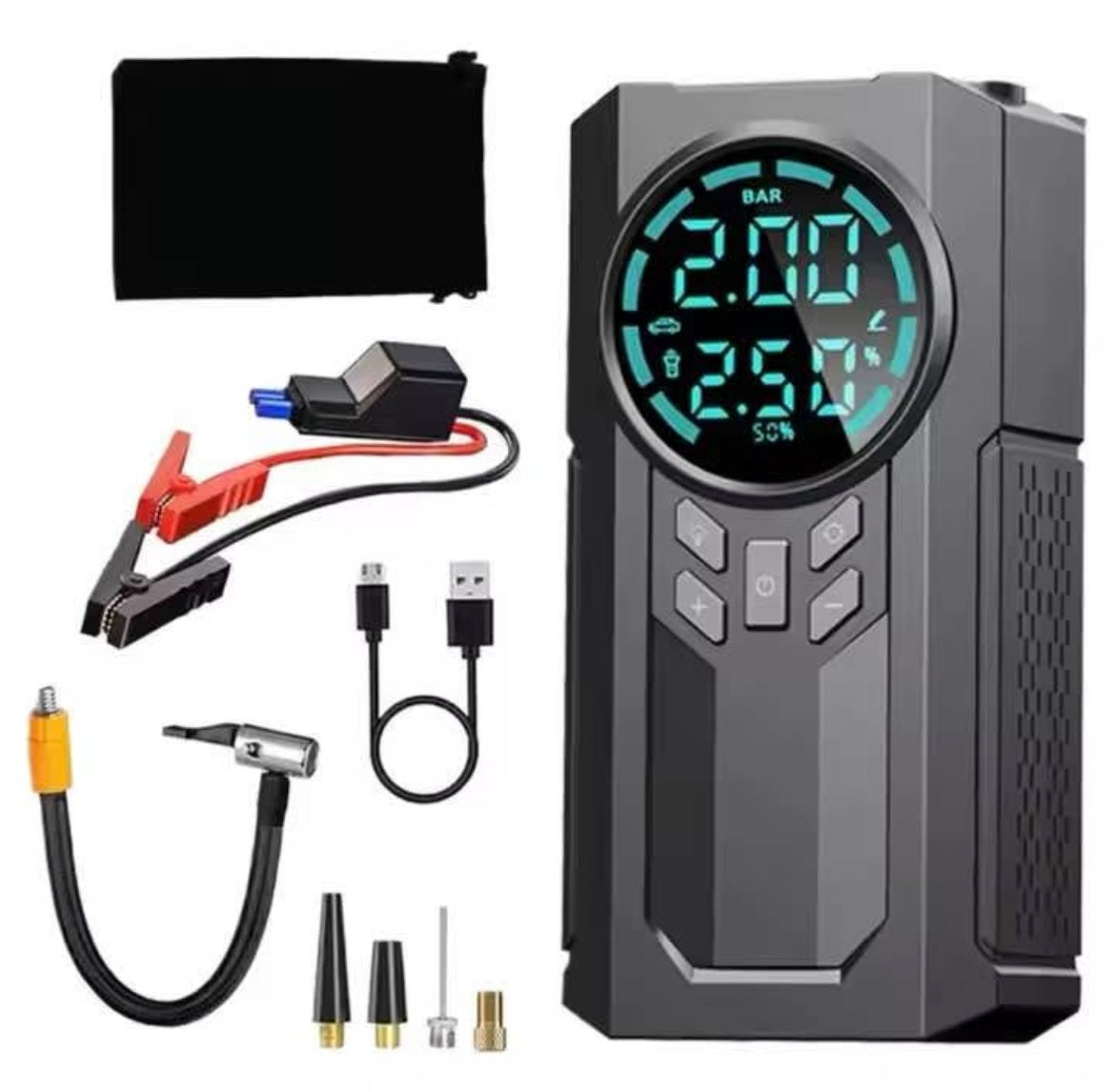 SUITU 3 in 1 Portable Air Compressor for Tire Inflator, 6000mAh
