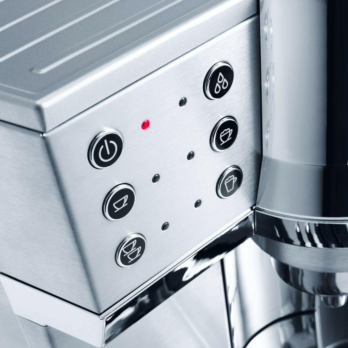 De'Longhi Espresso&Cappuccino Coffee Machine Silver Colour EC850.M