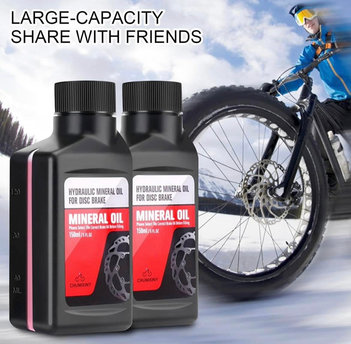 Mineral Oi, 300ML Mineral Oil Brake Fluid for Shimano