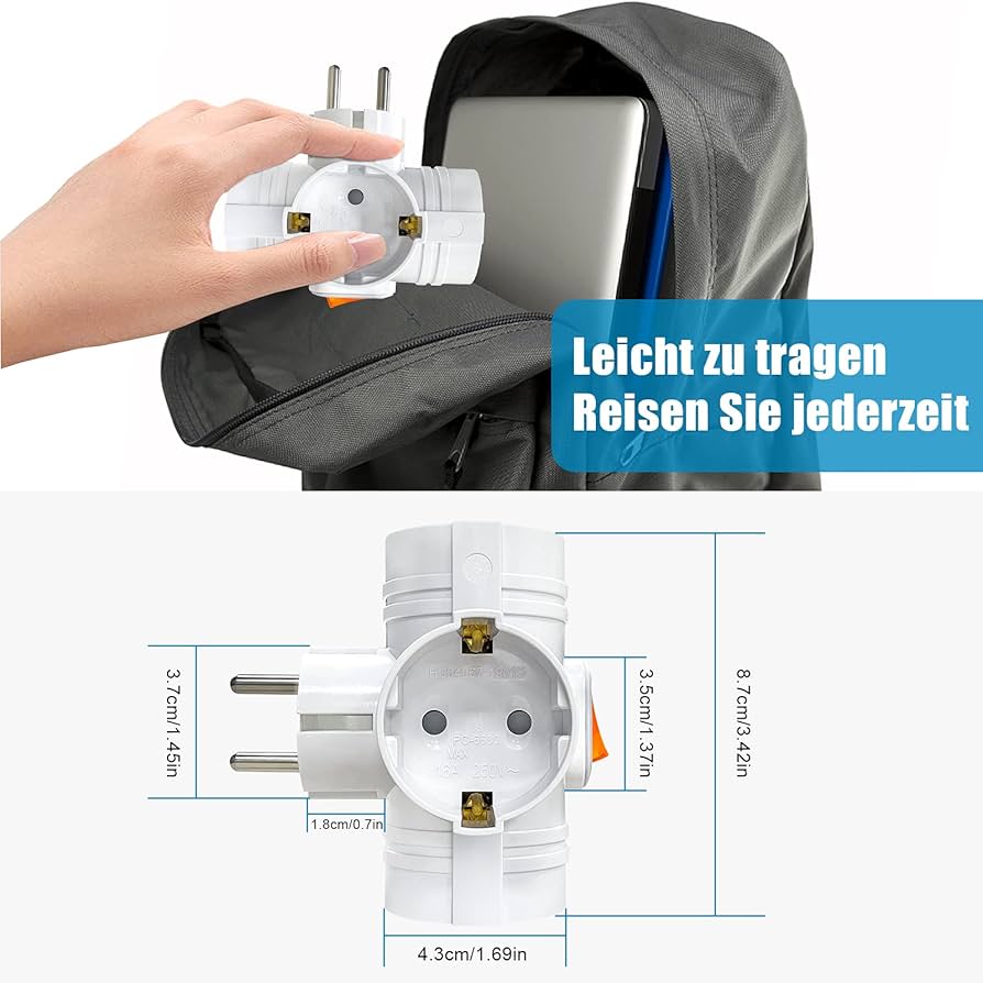 Double Plug, Double Plug for Socket 2 pcs