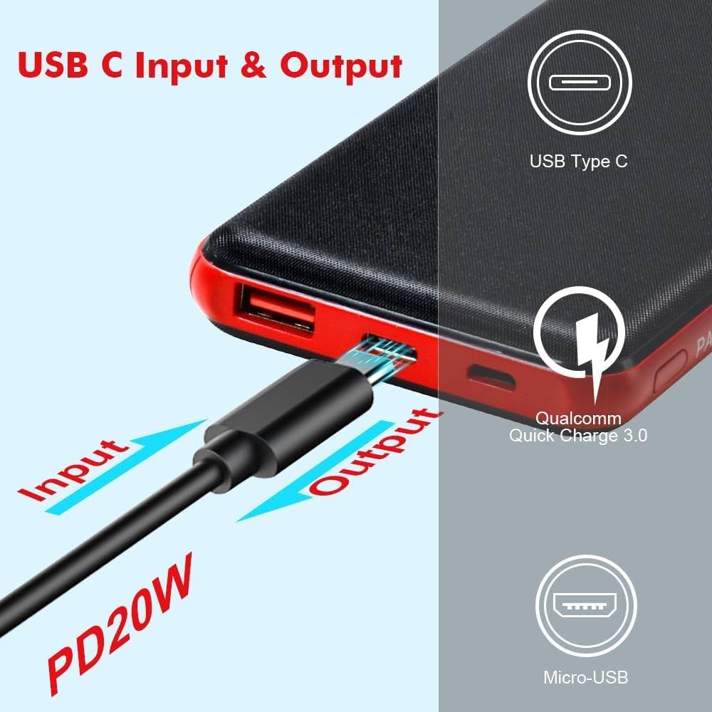 2-Pack Power Bank Portable Charger 10600mAh