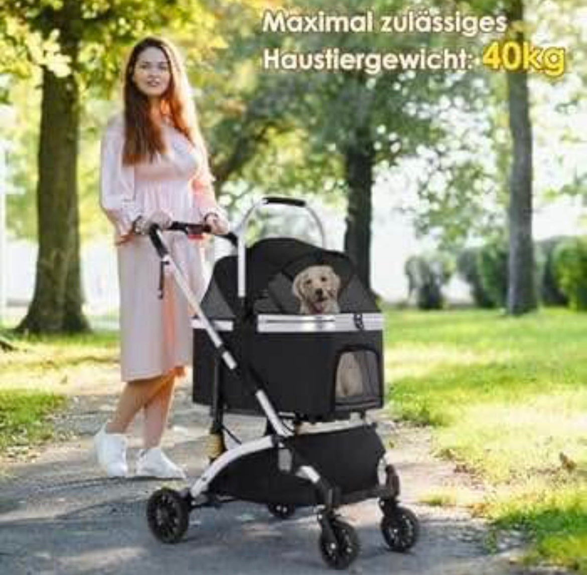 3 in 1 Pet Stroller Pet Carrier for Dogs and Cats, up to 20 kg