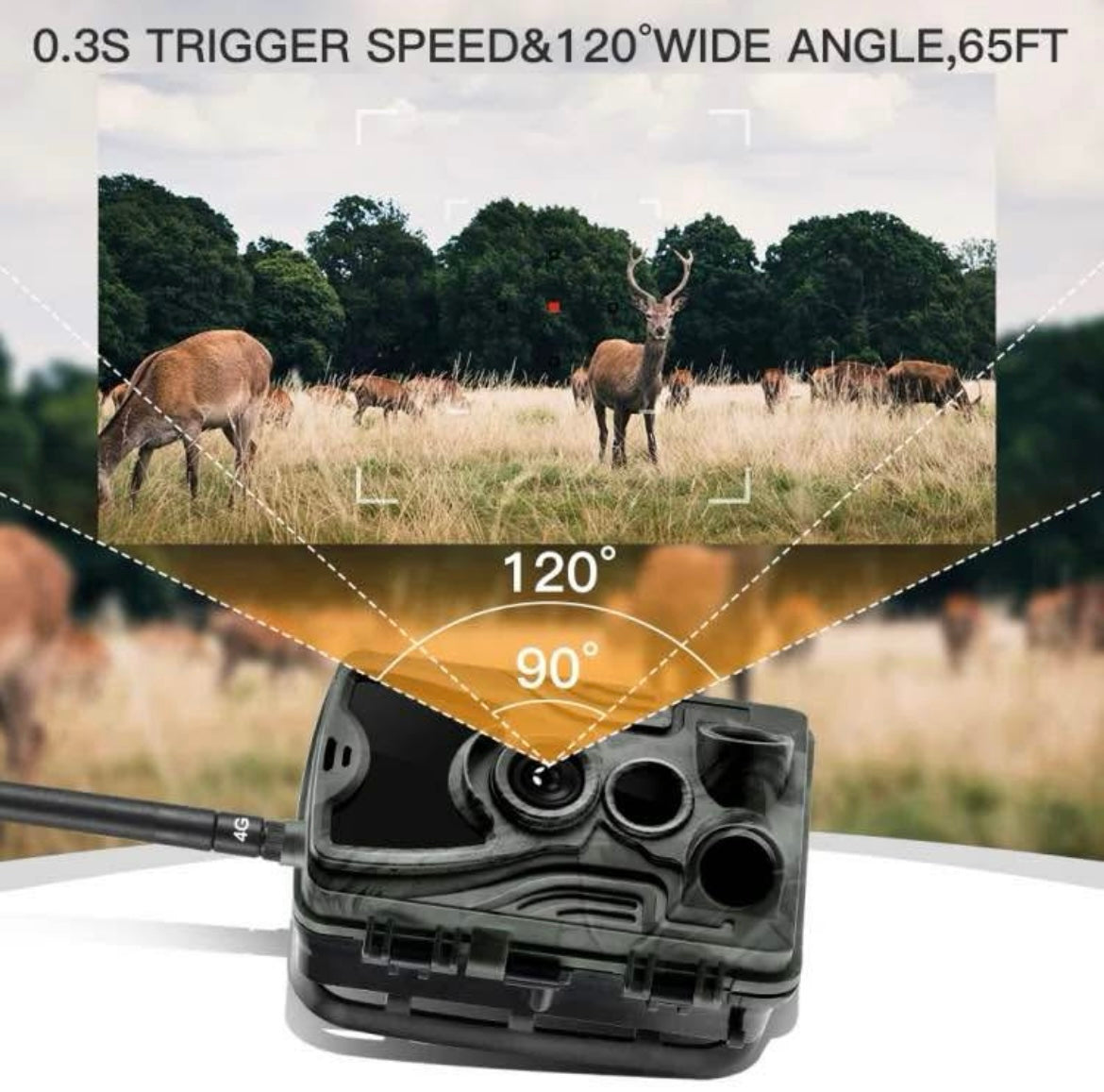 HC-801Pro 4K 4G Outdoor Hunting Camera App Remote Mobile Phone Control