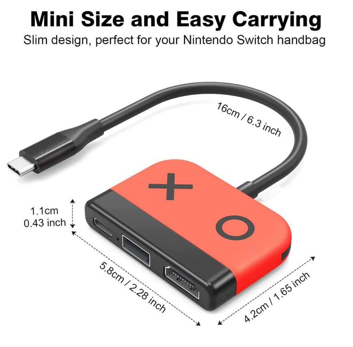 TV Docking Station for Switch/OLED,Portable Charging and HDMI Adapter with USB 3.0 Port