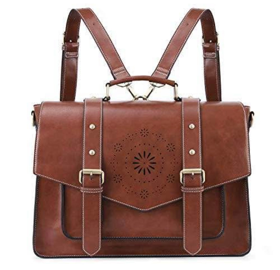 ECOSUSI Laptop Bag 14 In for Women Retro Handbag