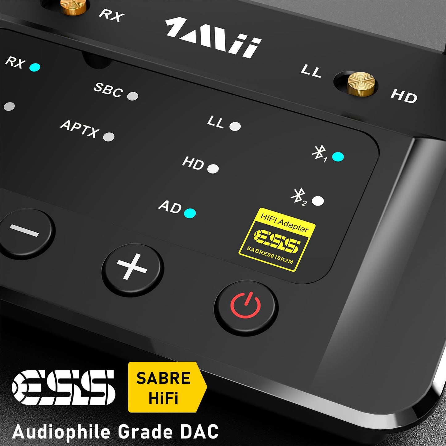 1Mii B03Pro Bluetooth 5.3 Transmitter Receiver for Home Stereo TV