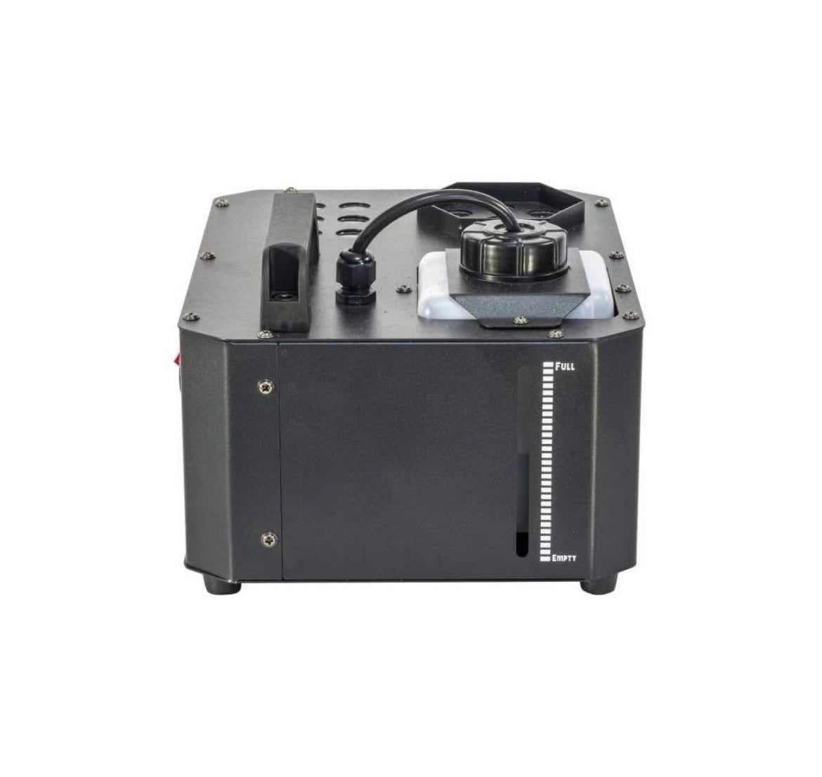 Ibiza - SPRAY-COLOR-1000-1000W fog machine with RGB LEDs and 2 remote controls - Black