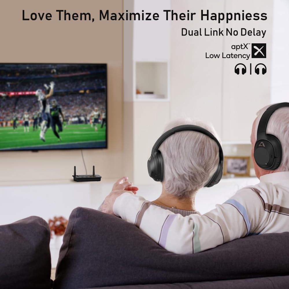 1Mii B03Pro Bluetooth 5.3 Transmitter Receiver for Home Stereo TV