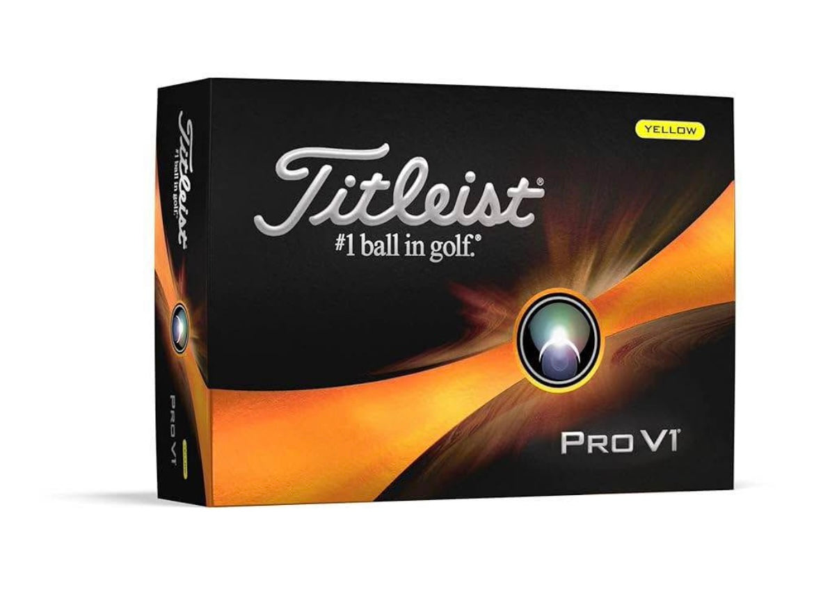 Titleist PRO V1 (12) Yellow Golf Ball Unisex