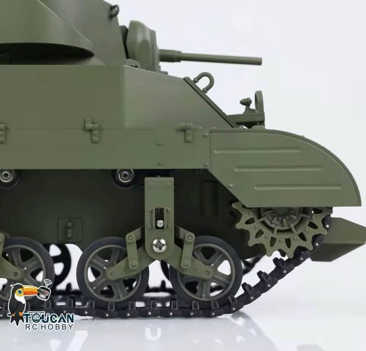 Tank Gauge with Remote Control US Stuart M5A1 RTR Light Tank Model Radio Control with light
