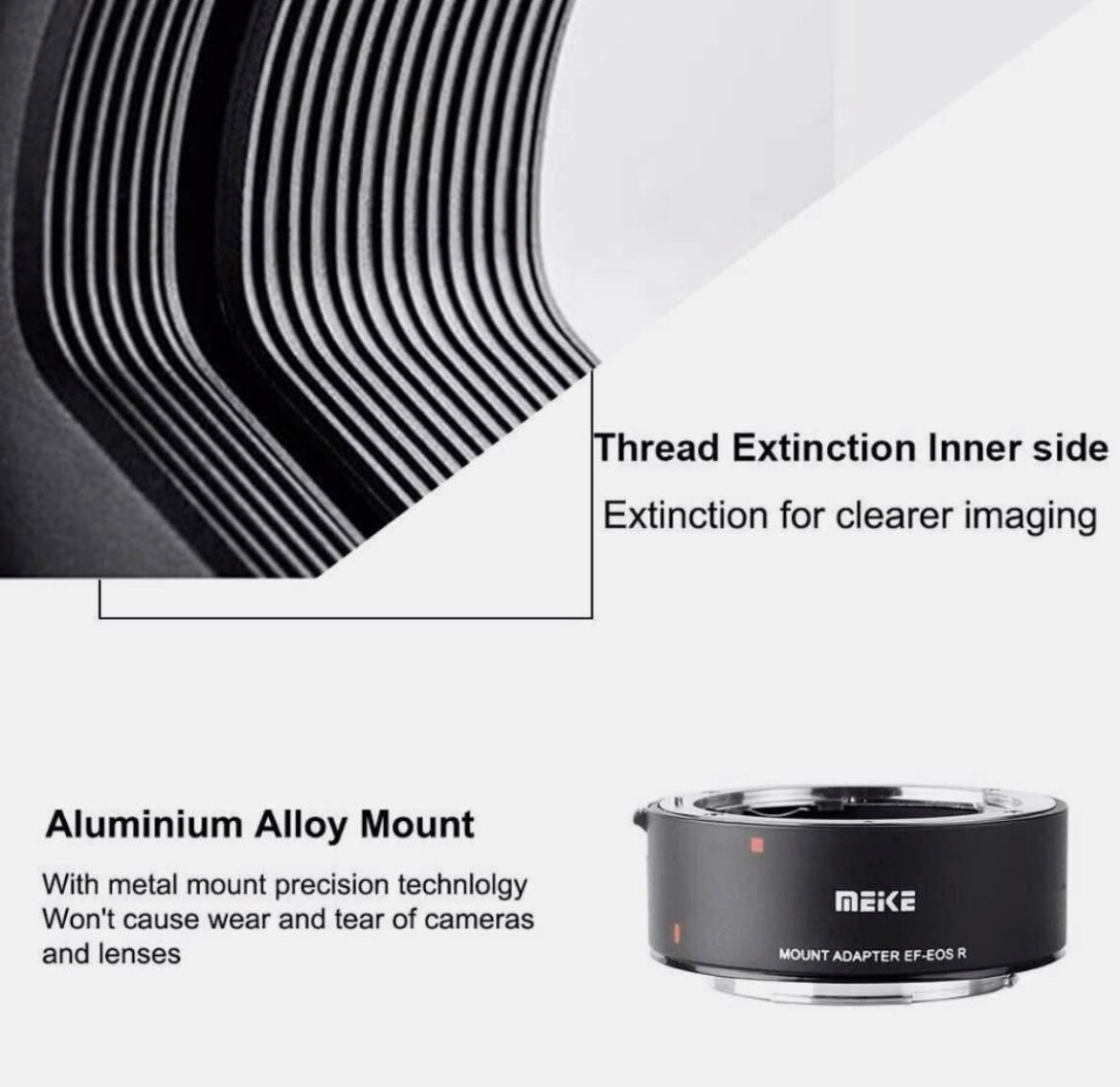 MEIKE MK-EFTR-A Auto Lens Adapter for Canon EF/EF-S/RF Lens to Canon EOS-R Mount