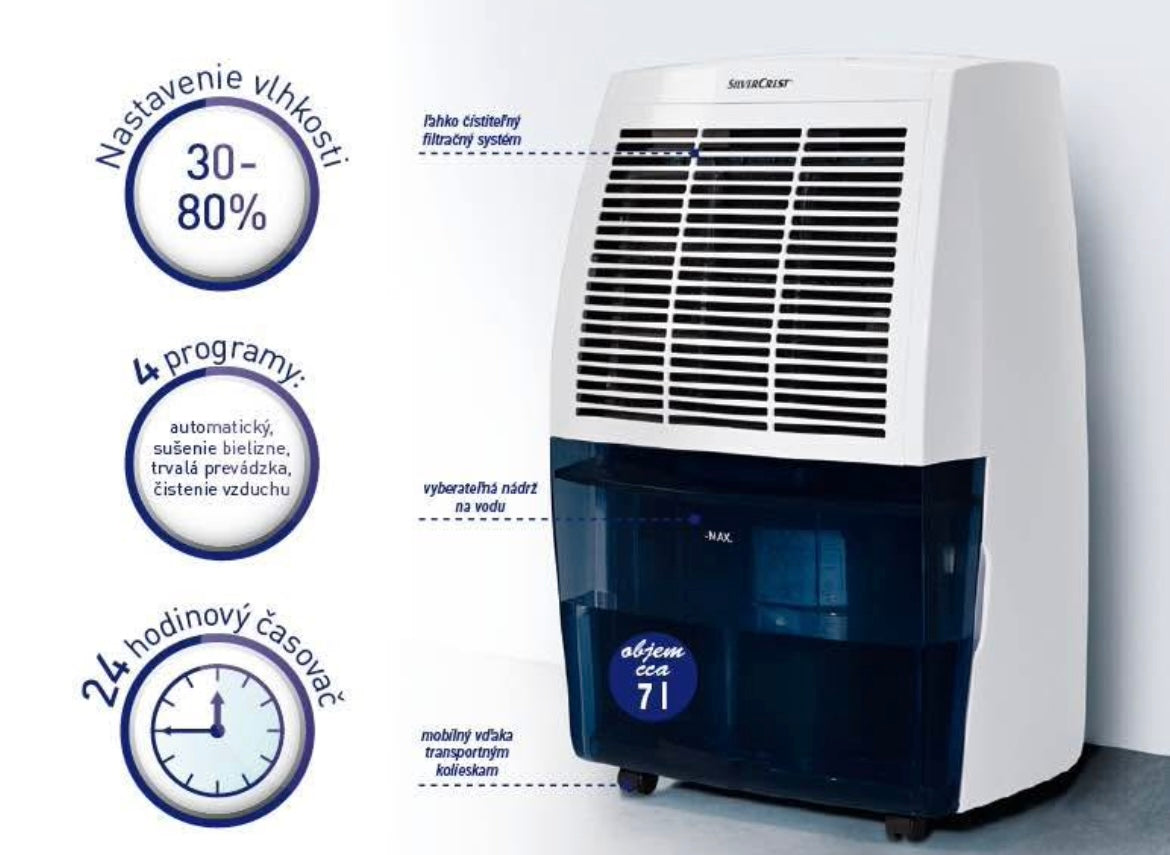 SilverCrest SLE 280 A2 Dehumidifier 20L/24H