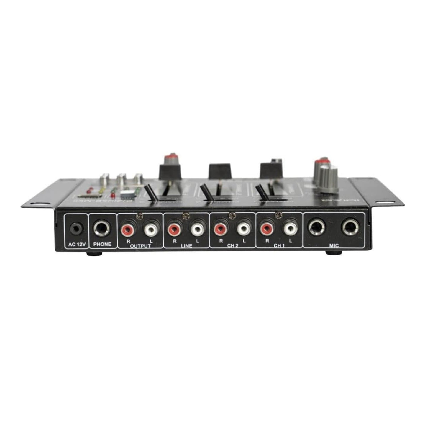 Ibiza - DJ21USB-MKII - 4-channel/7-channel mixer and various inputs - USB - Black