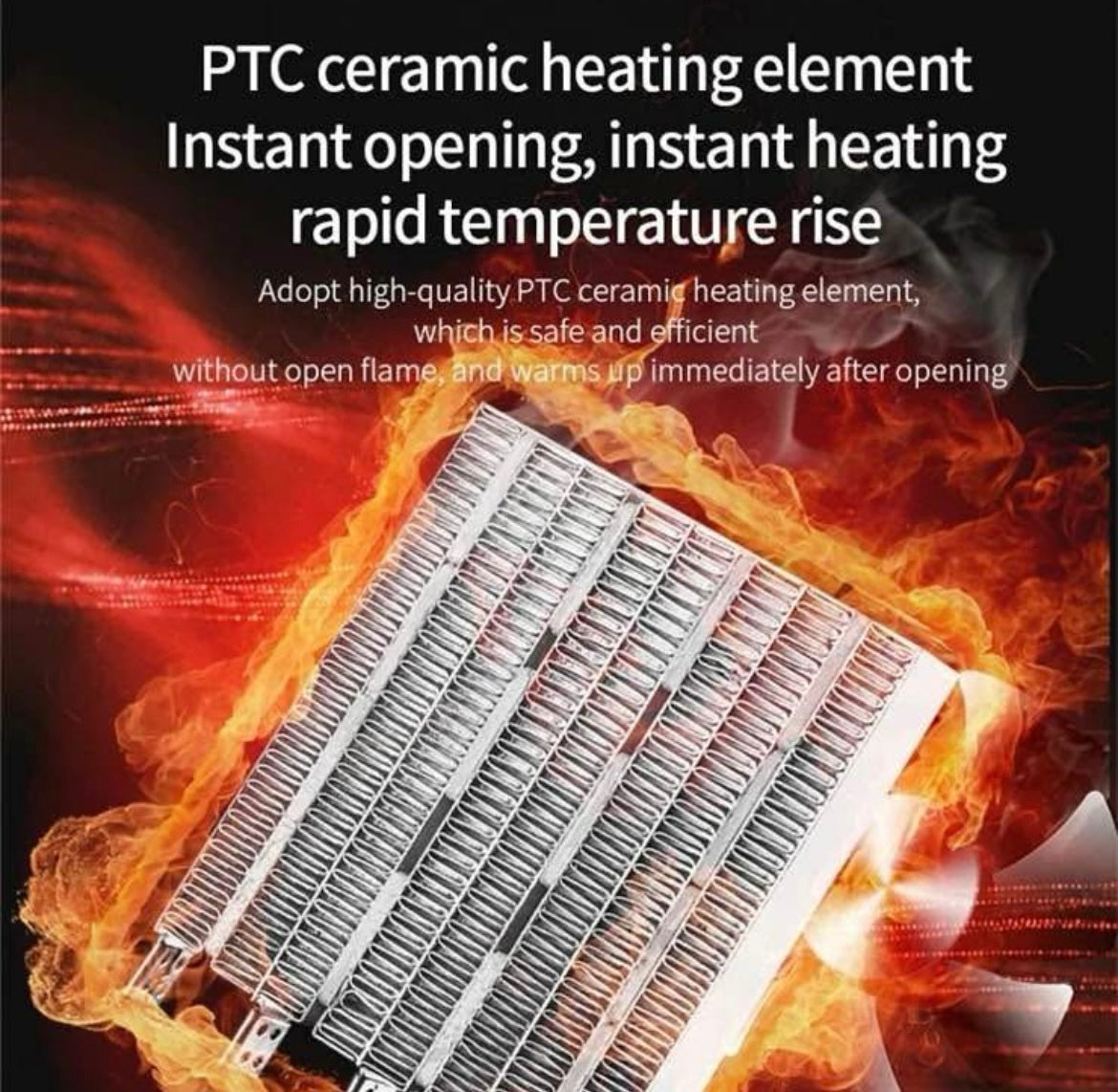 Mini Desktop PTC Ceramics Heating Fan Mute
