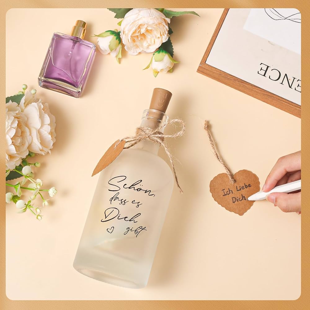 LED Bottle Light with Saying, LED Decorative Bottles with Corks, Illuminated Bottle