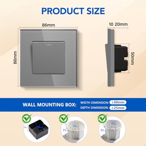 BSEED Light Switch 1 Gang