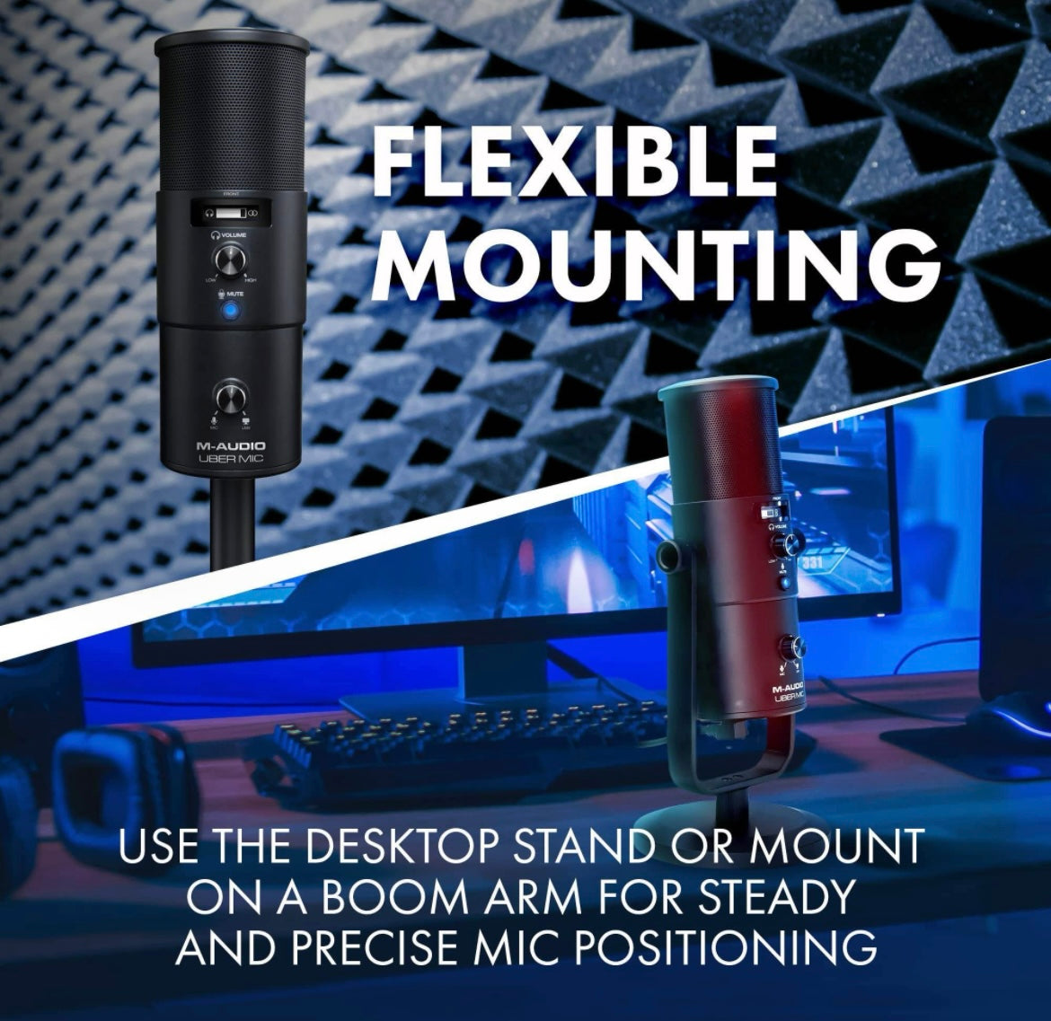 M-Audio Uber Mic | Professional USB Microphone With Switchable Polar Patterns