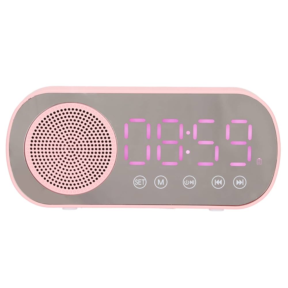 Bluetooth Alarm Clock, HiFi Speaker, FM Radio, Digital Clock