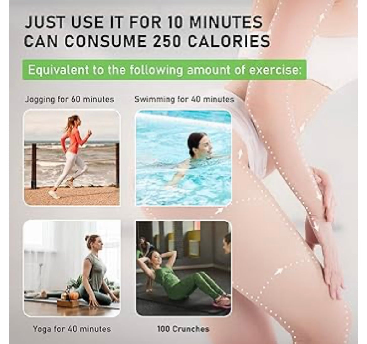 Cavitation Machine, Body Sculptor, Body Slimming Device with Home Use, Spa Skin Care with 3 Massage Heads