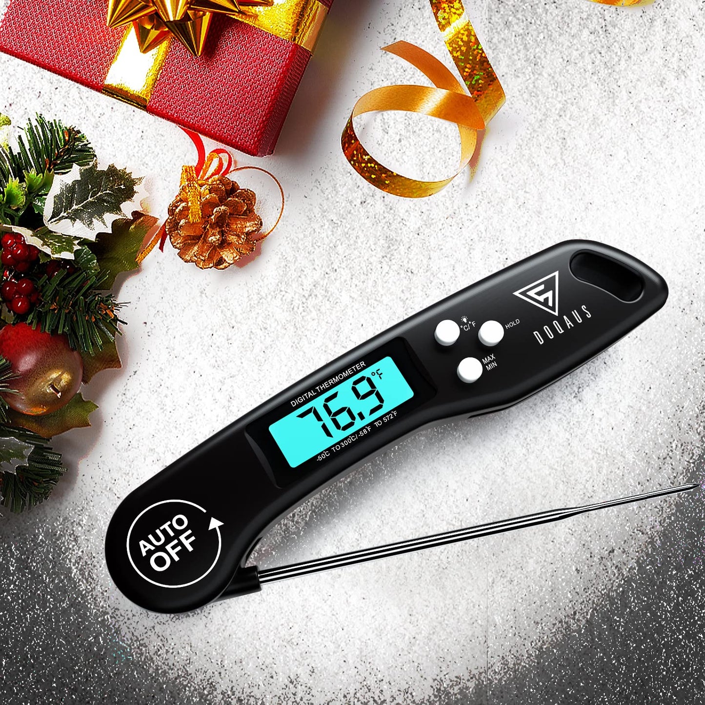 DOQAUS Digital Meat Thermometer, Instant Read Food Thermometers for Cooking
