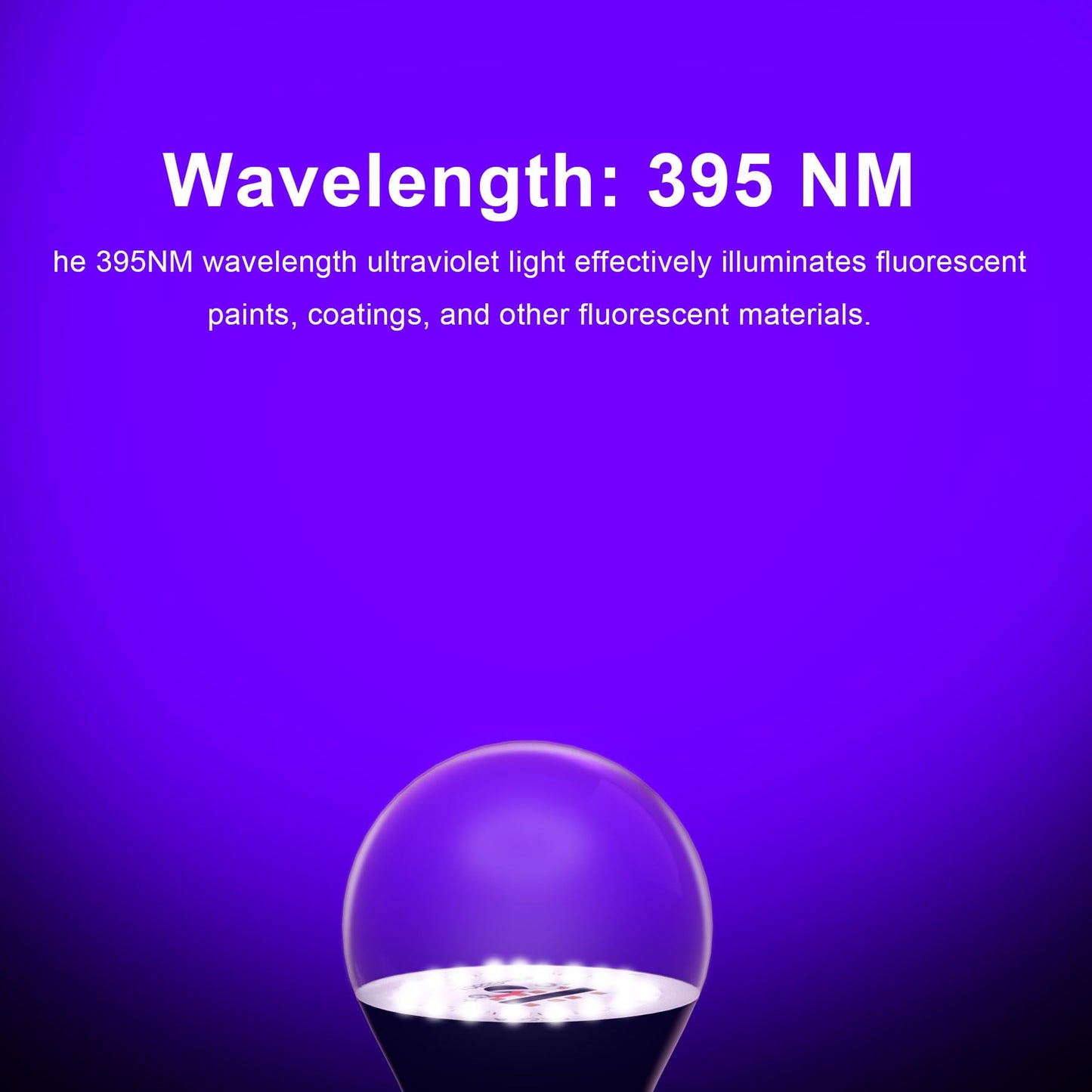 MEEKBOS 2 Pack UV Black Light Bulbs, 12W LED Blacklight