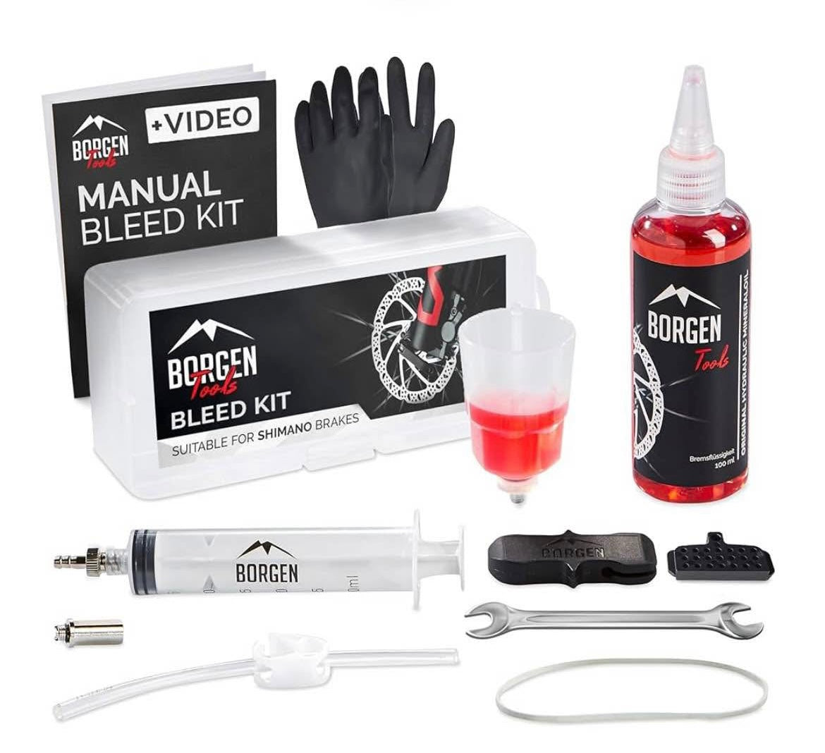 Borgen Bike Brake Bleed Kit for Shimano Hydraulic Disc Brakes