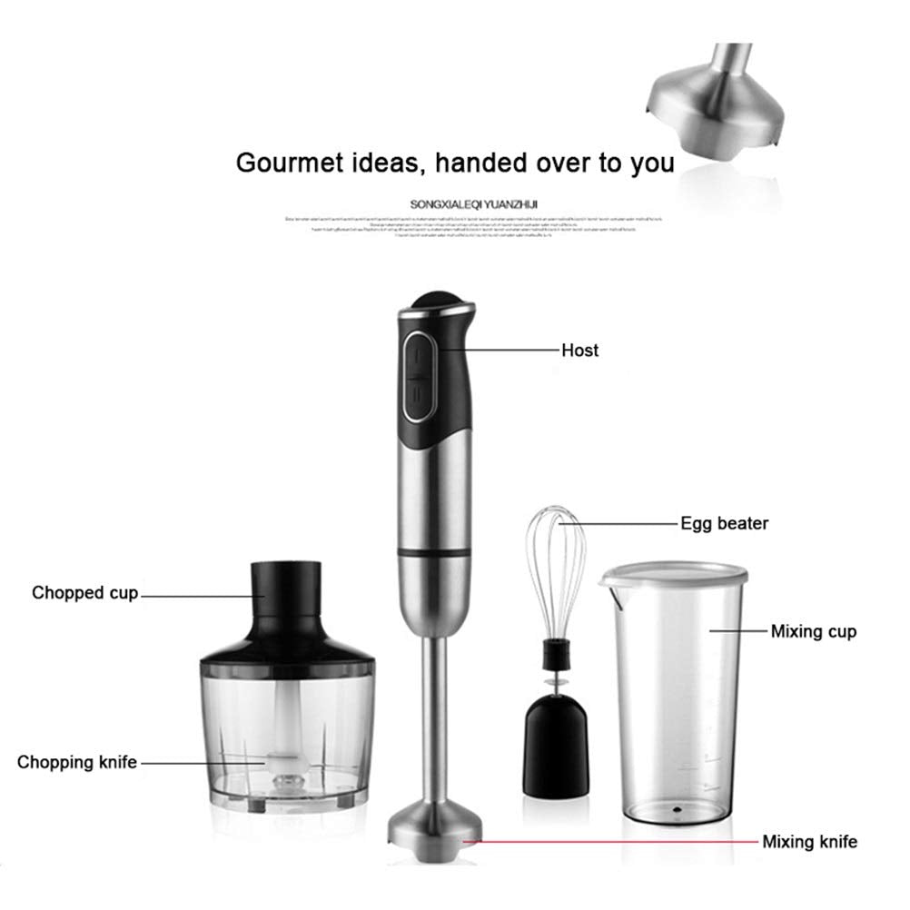 Z.I.T Hand Blender 4 in 1 Portable Immersion Blender for Kitchen