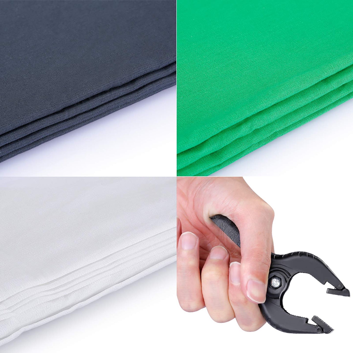 Basic Version Photography Backdrop Lighting Kit: 2.6Mx3M/8.5ftx10ft Background Support System 800W