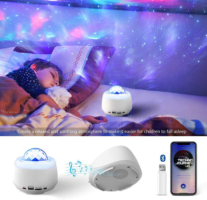 Galaxy Star Projector, WiFi Star Light Projector Work with Alexa Google Assistant, 10 Colors 27 Modes