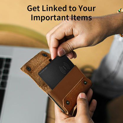 WAFTING Wallet Tracker Card, Wireless Rechargeable and Reusable Smart Track Card Works with Apple Find My