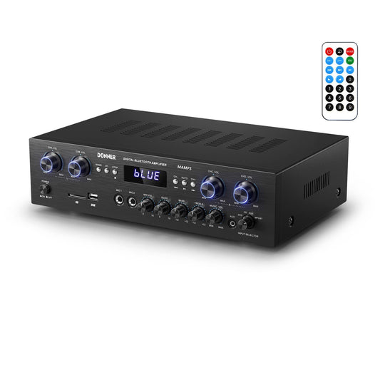 Donner Bluetooth 5.0 Stereo Audio Amplifier Receiver, 4 Channel 440W