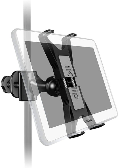 IK Multimedia Page Turner Pedal and Tablet Microphone Stand Mount Kit, Bluetooth Controller Pedal