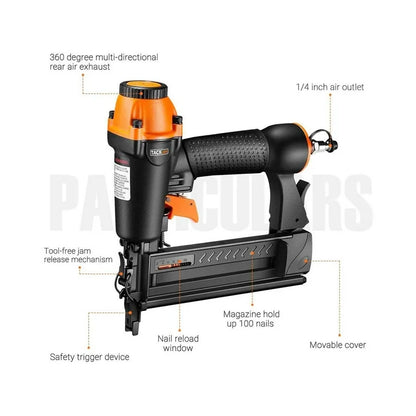 TACKLIFE TK5040 neumatica nailer, 18GA pneumatic nail gun 2 in 1