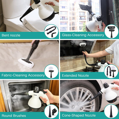 Handheld Steam Cleaner, Steamer for Cleaning, Multipurpose Portable Steam Cleaners for Home Use
