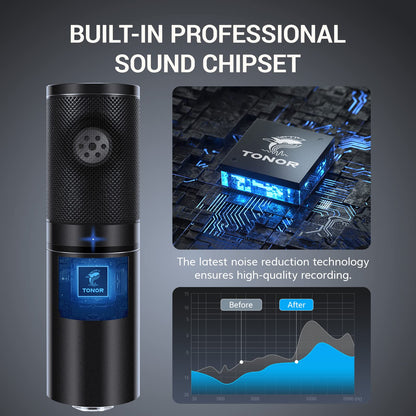 TONOR USB Podcast Microphone, Gaming PC Studio Streaming Mic Kit