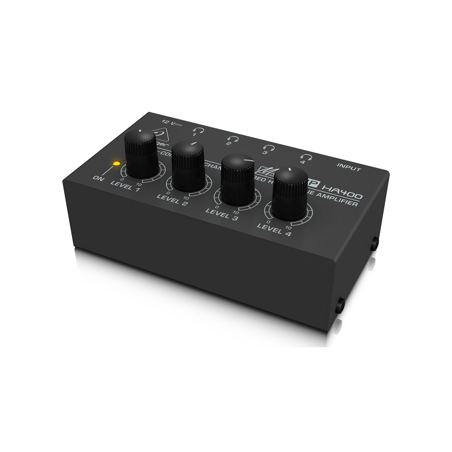 Behringer MICROAMP HA400 Ultra-Compact 4 Channel Stereo Headphone Amplifier