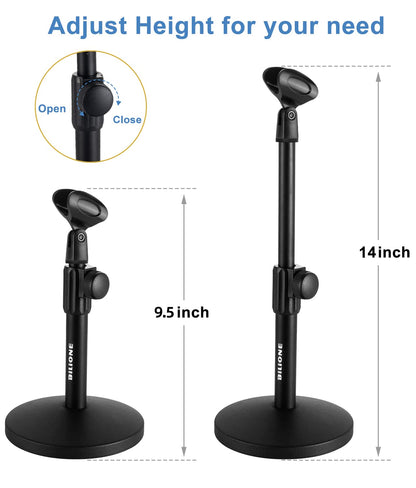 BILIONE Multifunctional Desktop Microphone Stand