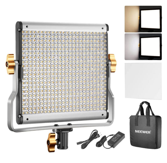 Neewer Dimmable Bi-Color LED with U Bracket Professional Video Light for Studio