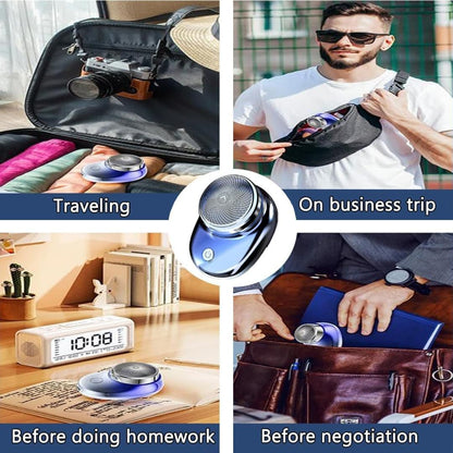 Portable Mini Electric Shaver – Rechargeable, Waterproof Trimmer with USB