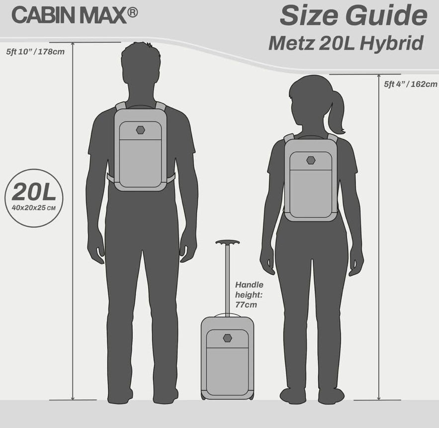 Cabin Max Metz Ryanair Bag 40 x 20 x 25 cm