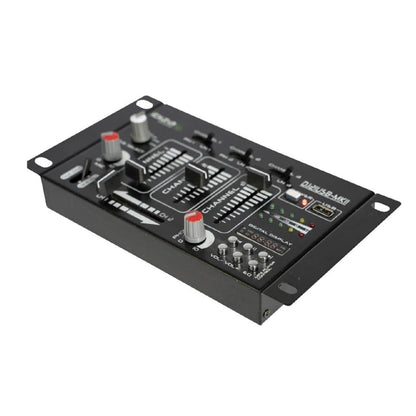 Ibiza - DJ21USB-MKII - 4-channel/7-channel mixer and various inputs - USB - Black