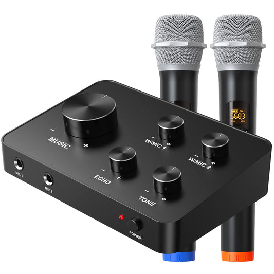 Rybozen Dual Handheld Wireless Microphone Karaoke Mixer System