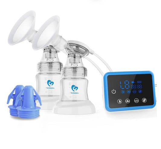 Bellababy Electric Breast Pump Portable, Double Breast Pump 4 Modes & 9 Levels Efficient Suction